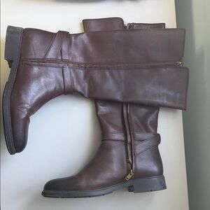 Coach Brown Leather Knee-High Boots